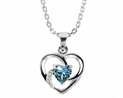 Sterling Silver Heart Pendant Necklace