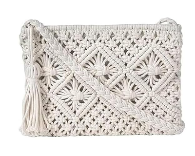 Women's Handmade Macrame Crossbody Sling Bag Tote Bags Beautiful