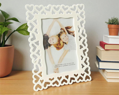 Art Street Decoralicious Designer Table Photo Frame White for Home