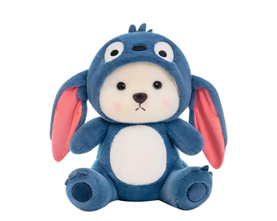 Storescent Baby Plushies, Blue Lovable Huggable Soft Toy, Big Size Hooded Plush Teddy Bear, Elegant Soft Plush Toy for Babies, Great Birthday Gift