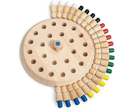 ToyTastic Wooden Memory Match Stick Chess Game, BLOWEST Colorful Memory Chess, Funny Block Board Game, Early Educational Toy, Brain Training Games for Kids