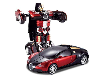 Operated Converting Toy Car to Robot