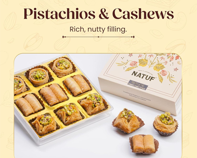 Authentic Assorted Baklava with Pistachios