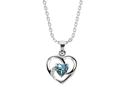 Sterling Silver Heart Pendant Necklace | with or Without Chain & Bracelet | Gift for Women and Girls