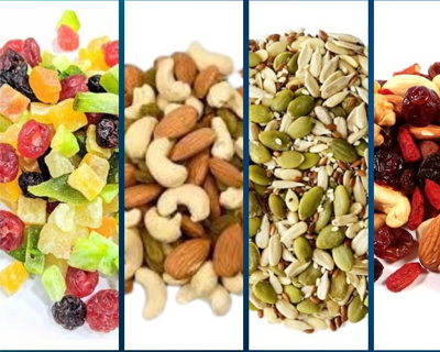 rowntree Five Star 5P – 420g | Premium Mixed Fruit, Special Dry Fruit Mix, Omega Mix, Nut Berry Mix & Health Mix