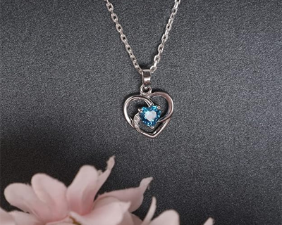 Sterling Silver Heart Pendant Necklace | with or Without Chain & Bracelet | Gift for Women and Girls