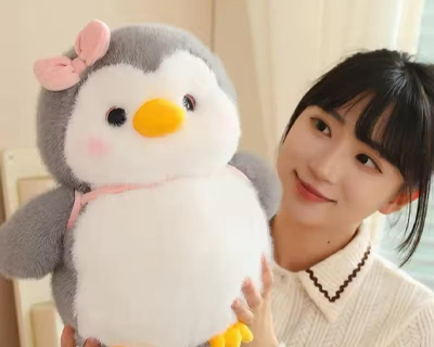 Penguin Soft Toy with Bag 35cm