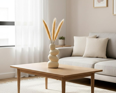 Unique Shape, Ceramic Vase for Living Room, Home Decoration Items for Living Room
