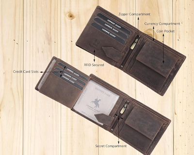 Vintage Brown Leather Wallet