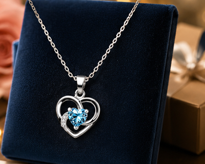 Sterling Silver Heart Pendant Necklace