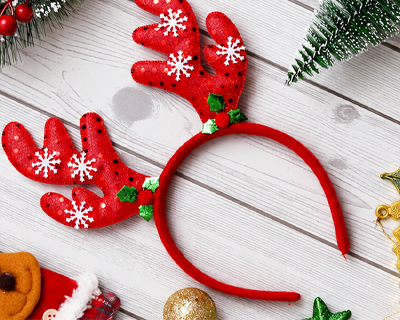 Red Christmas Headband