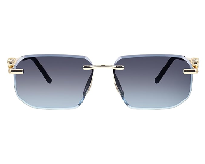 ervin Rimless Rectanglular Sunglasses For Men and Women | Unisex Frameless Sun Glasses Shades