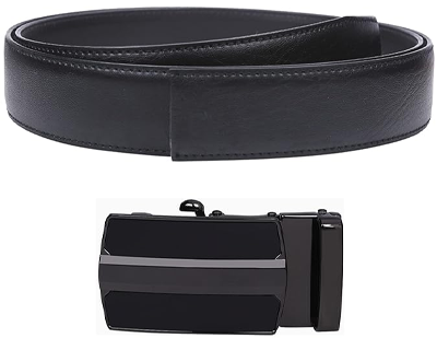 Men's Auto Lock PU Leather Belt