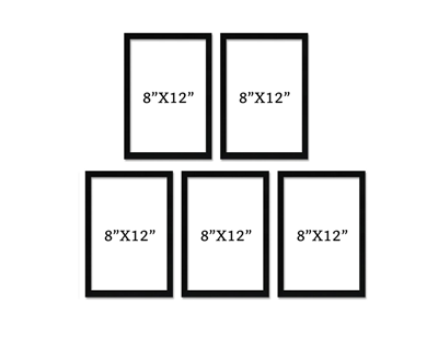 Solimo A4 Size Photo Frame Set of 5