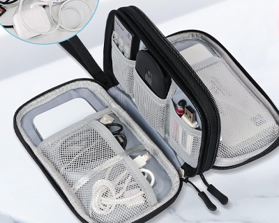 8.3x5 Inch Tech Pouch Organizer with 1 Year Warranty