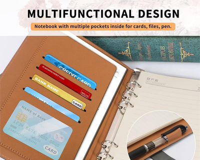 Personalized Planner Diary with Pen Gift Set,2 in 1 Customized Jute Diary with Metal Pen Gifts for Men,Personalised New Year Corporate Gift for Employee,Employee Welcome Kit (Black),200 Pages