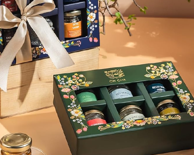 Tea Gift Box | Assorted Tea Gift Set with Infuser & Multiflora Honey