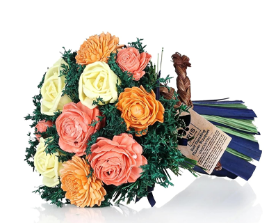 Home Fragrances Artificial Flowers self Standing Yellow Flower Boquet