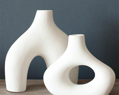Decorative Unique Modern Vase for Dried Flowers & Pampas Grass | Vases for Modern Home Decor