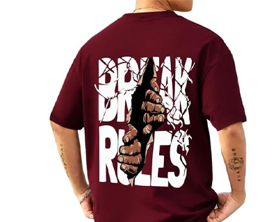 Baggy Hip-Hop T-Shirt for Men - Graphic Printed T Shirts